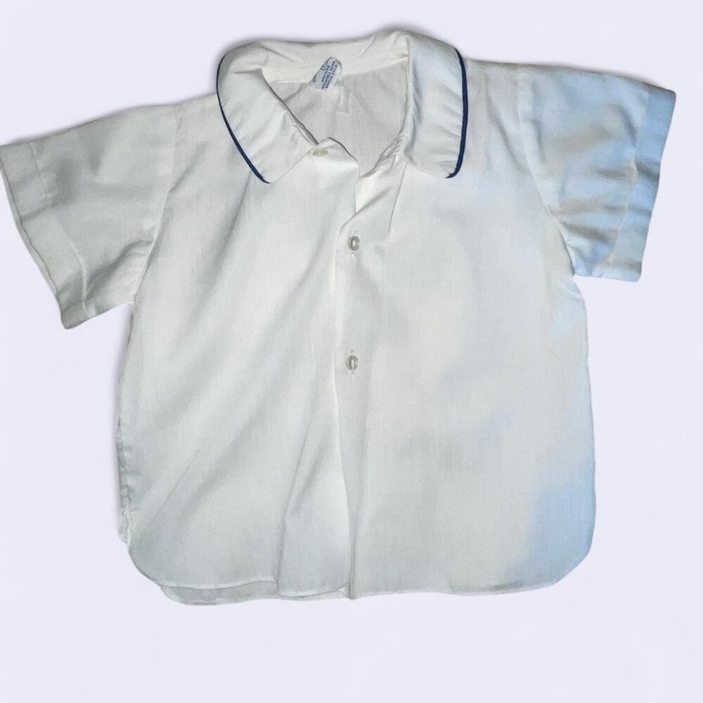 Vintage Children’s Imp Originals white and blue button up